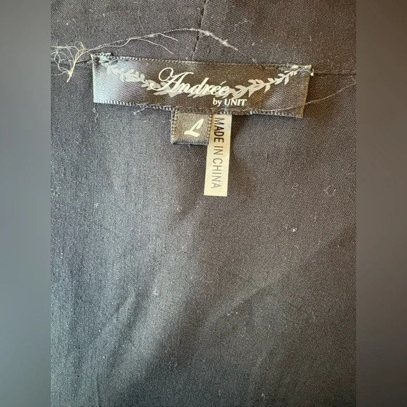 andree by unit Women’s Black embroidered cardigan size large - Picture 5 of 6